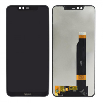 Nokia 5.1 Plus Display and Touch Screen Glass Combo TA-1102 DS - Black
